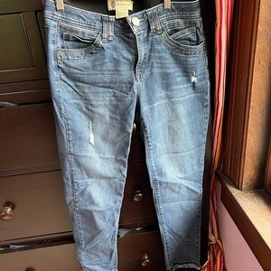 DEMOCRACY jeans size 8 blue denim cropped